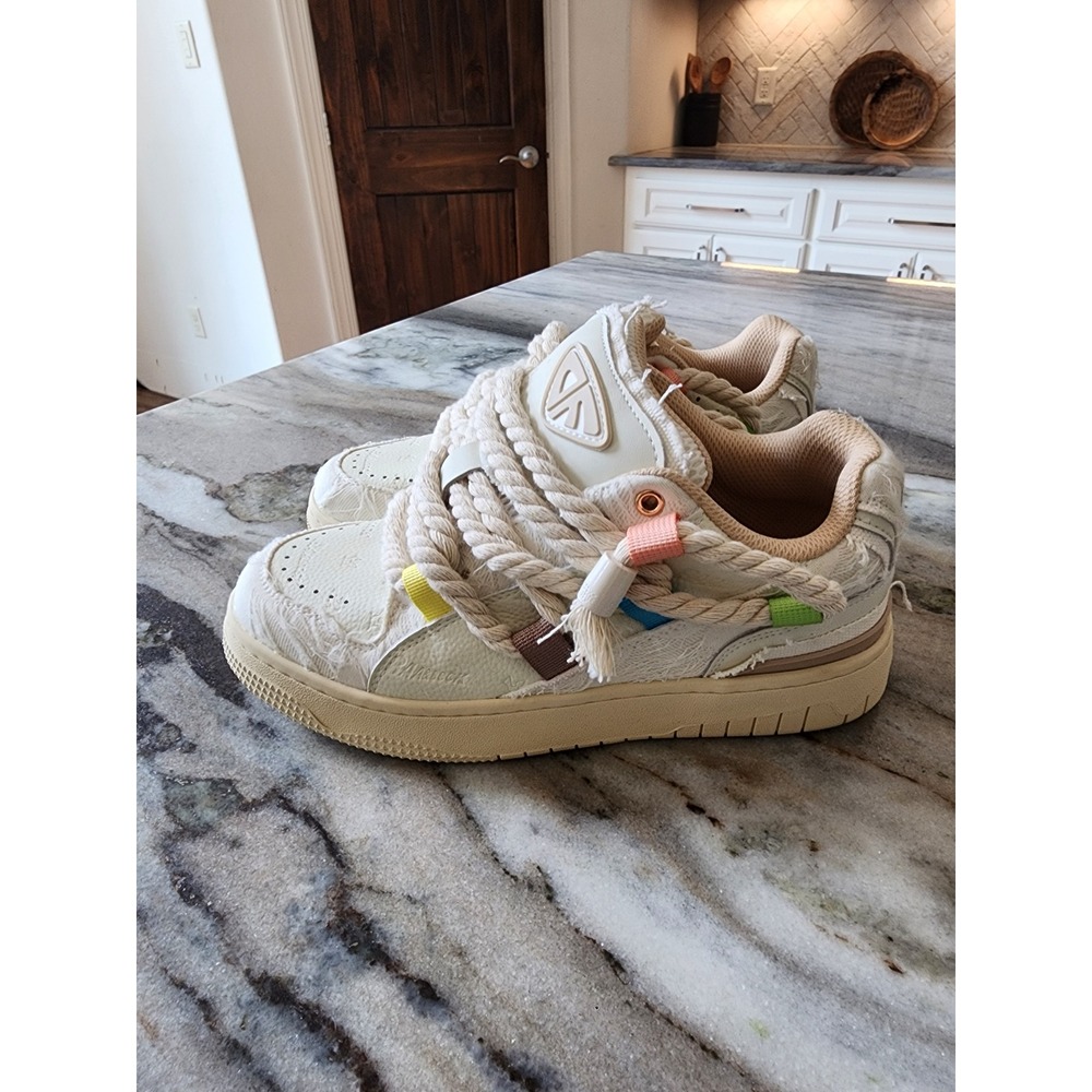 Supermade Hip Hop Dirty Braid Sneaker Streatwear Colorful Size 38